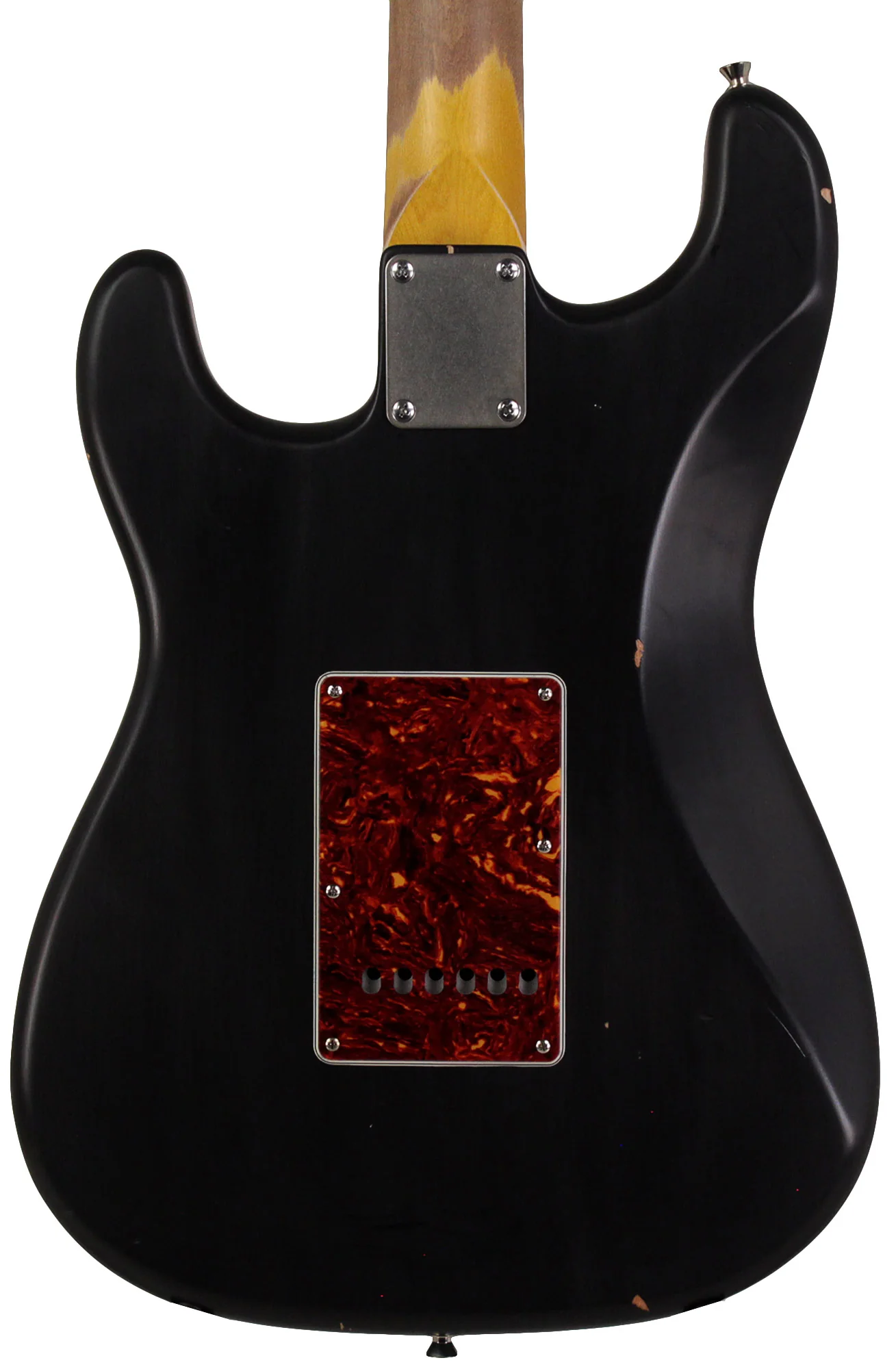 Nash S63 Guitar, Black, Tortoise Shell, Light Aging - Image 6