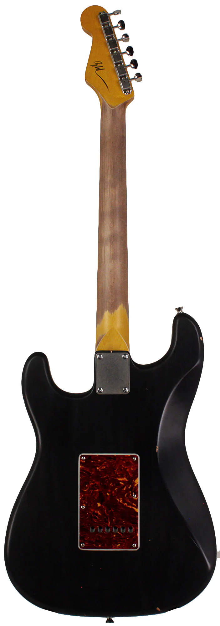 Nash S63 Guitar, Black, Tortoise Shell, Light Aging - Image 7
