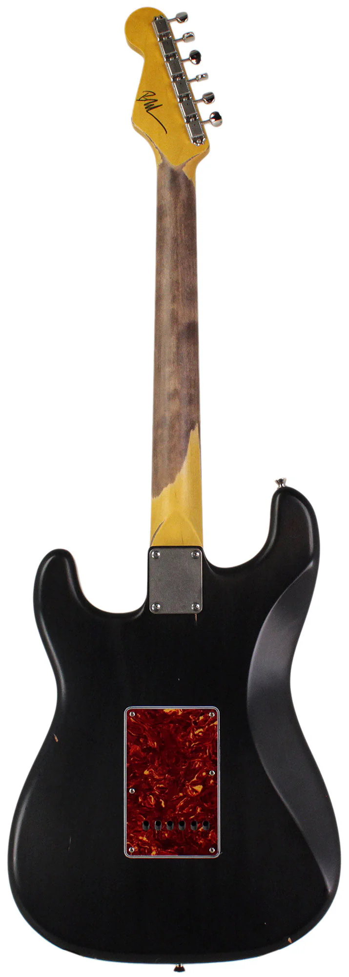 Nash S63 Guitar, Black, Tortoise Shell, Light Aging - Image 3