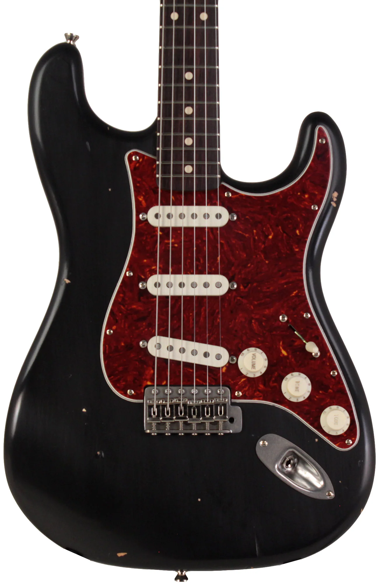 Nash S63 Guitar, Black, Tortoise Shell, Light Aging - Image 5