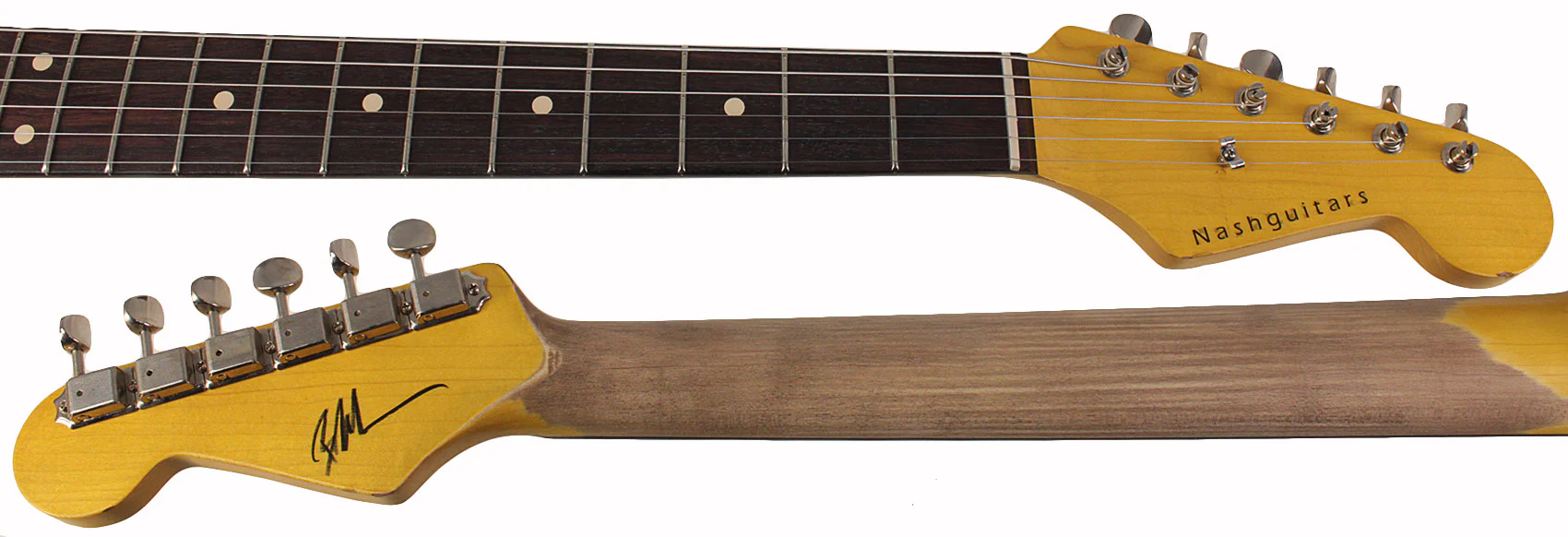 Nash S63 Guitar, Black, Tortoise Shell, Light Aging - Image 8
