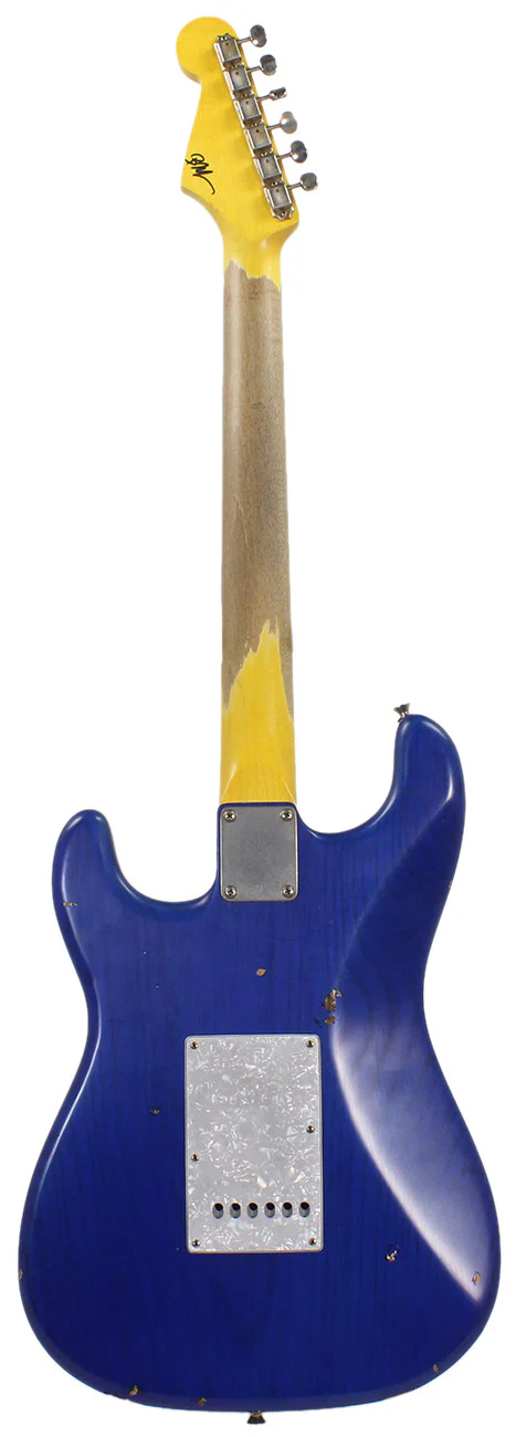 Nash S63 Guitar, One Piece Swamp Ash, Trans Blue Azure - Image 5