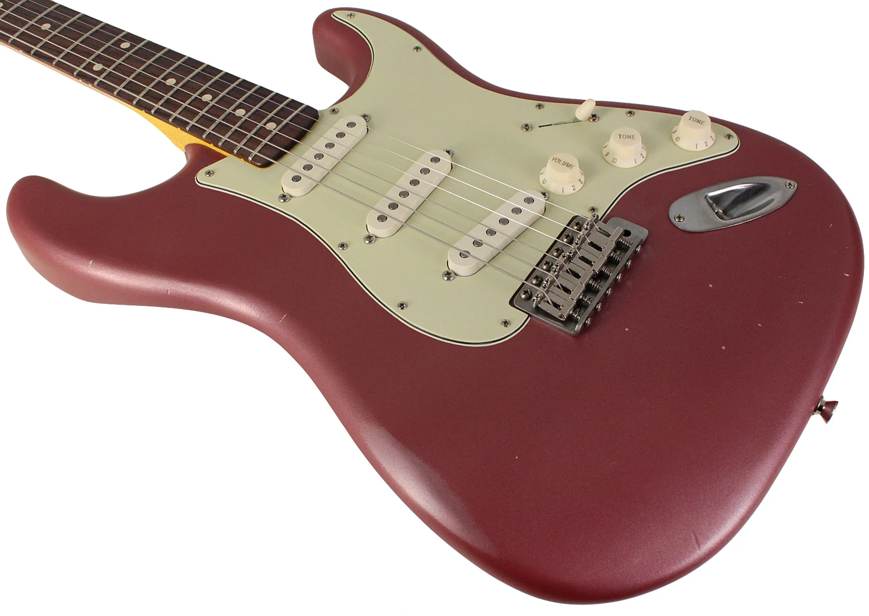 Nash S63 Guitar, Burgundy Mist Metallic, Light Aging - Image 4