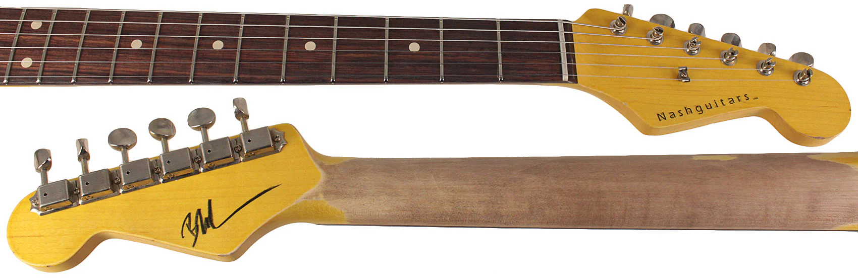Nash S63 Guitar, Candy Apple Red, Light Aging - Image 8