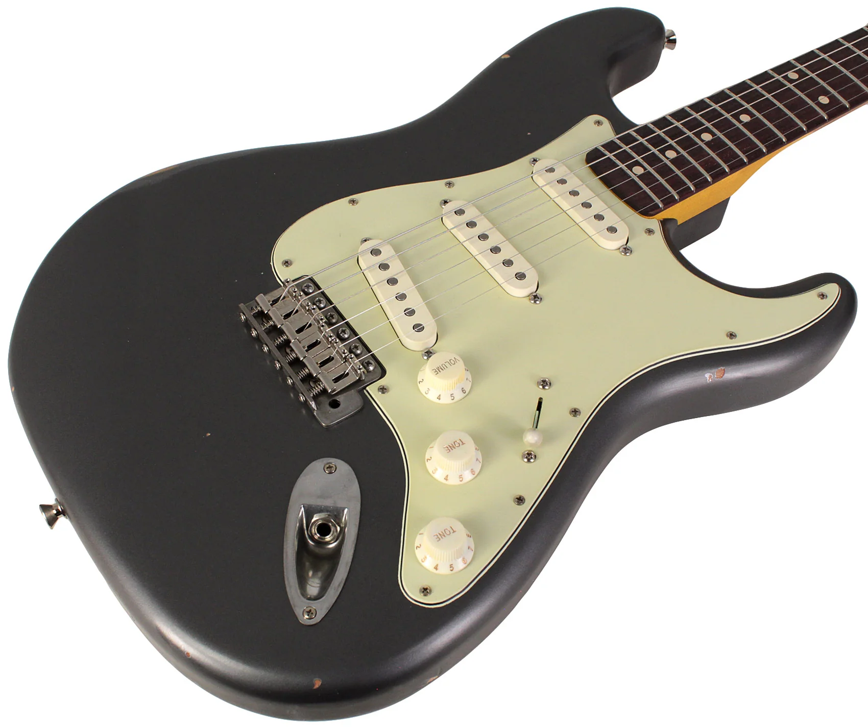 Nash S63 Guitar, Charcoal Frost Metallic, Light Aging - Image 2
