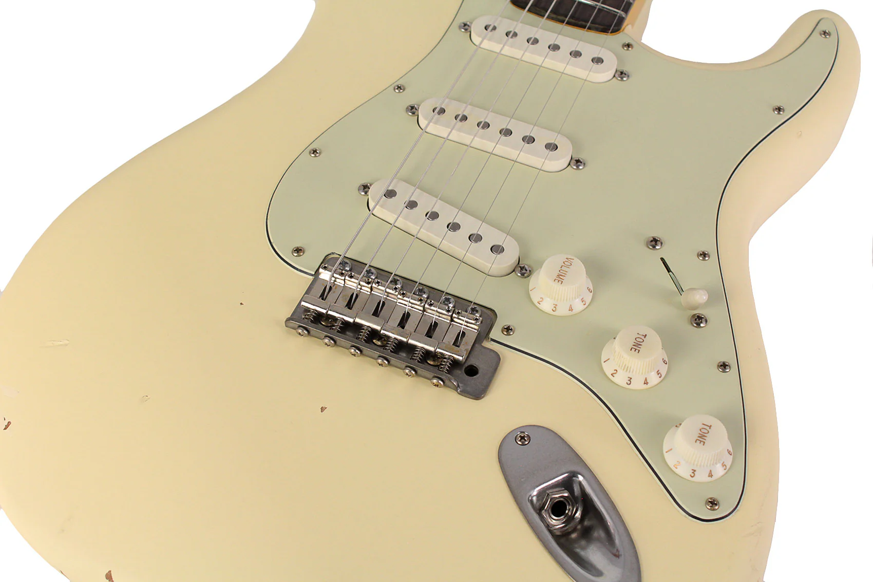 Nash S63 Guitar, Aged Olympic White, Light Aging - Image 3