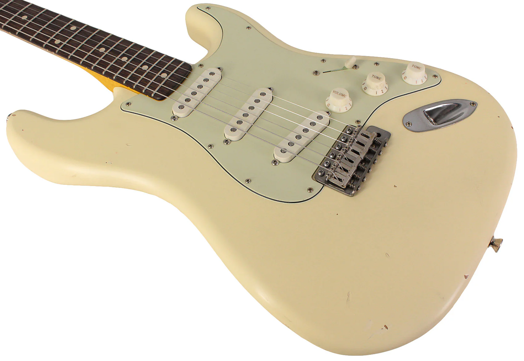 Nash S63 Guitar, Aged Olympic White, Light Aging - Image 4