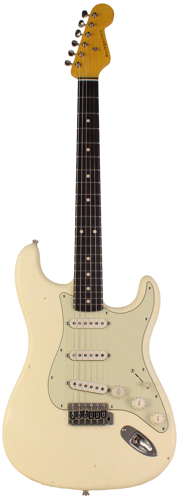 Nash S63 Guitar, Olympic White, Light Aging