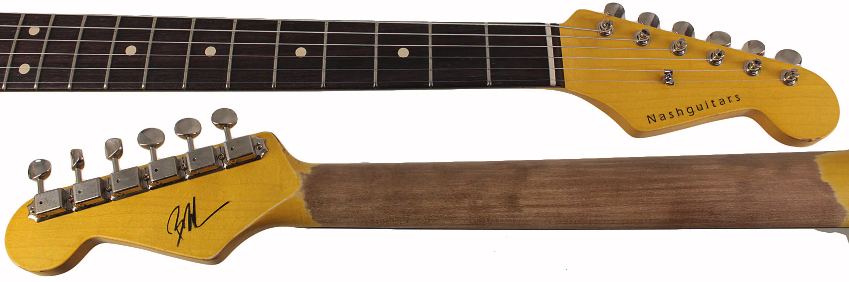 Nash S63 Guitar, Olympic White, Light Aging - Image 8