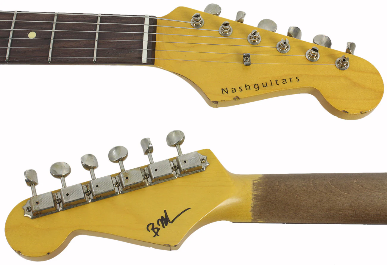Nash S63 Guitar, Olympic White over 3 Tone Sunburst - Image 8