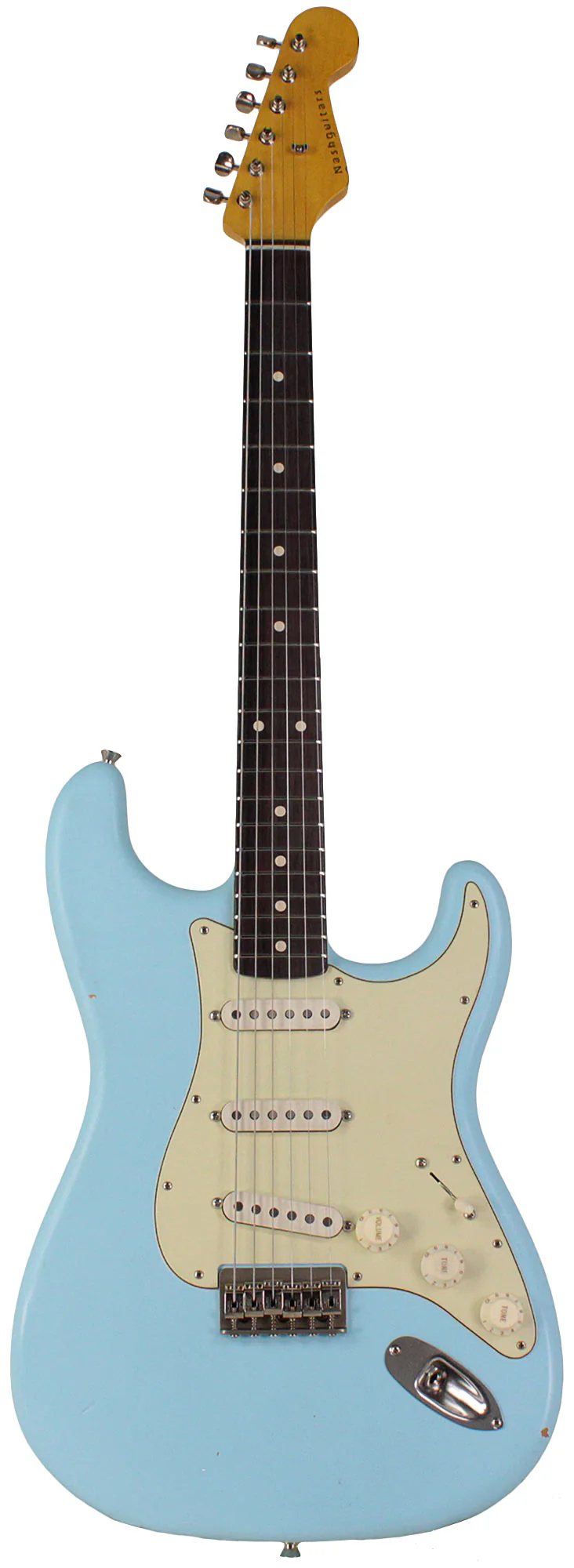 Nash S63 Guitar, Sonic Blue, Hardtail, Light Aging
