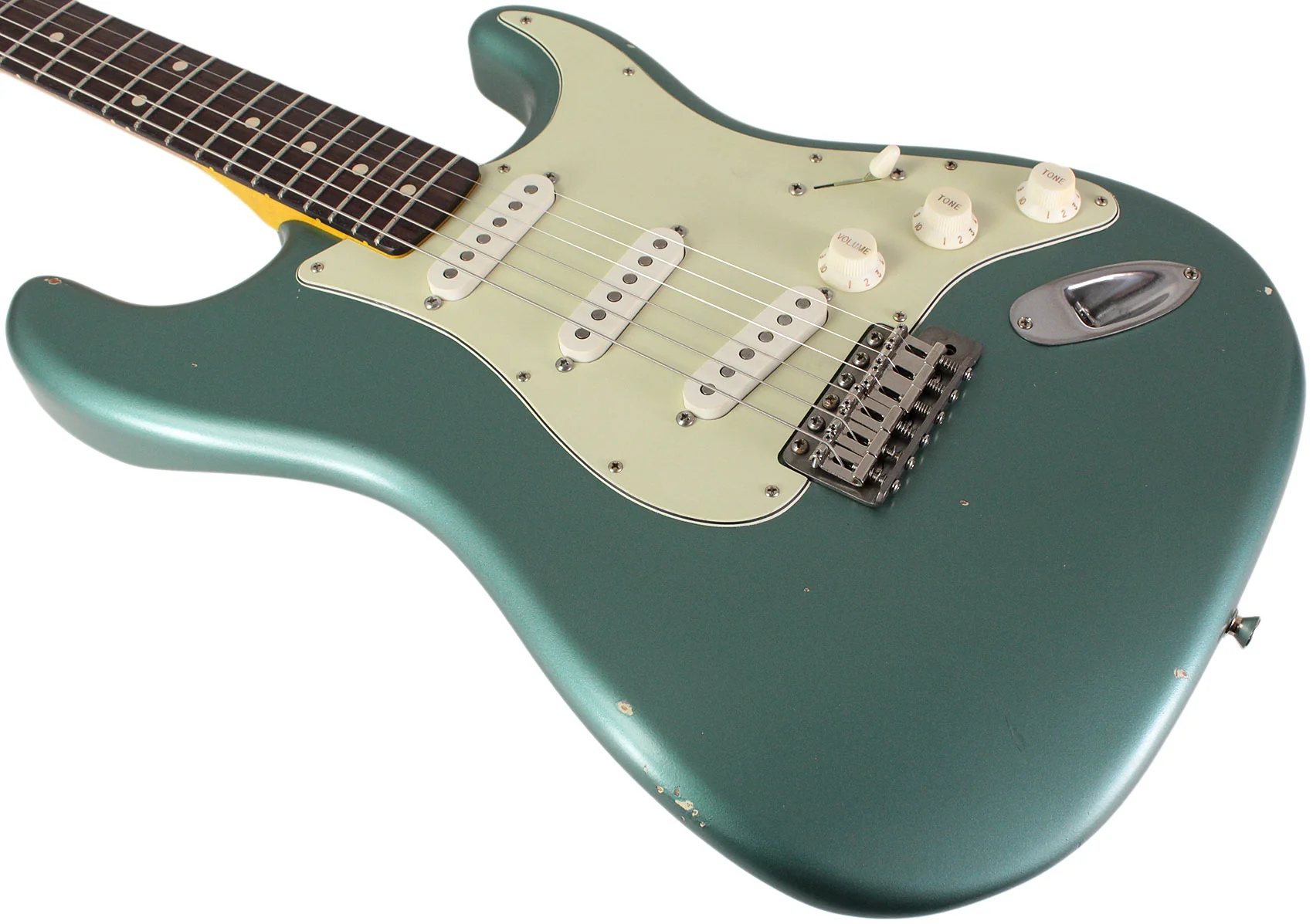 Nash S63 Guitar, Teal Green Metallic, Light Aging - Image 4
