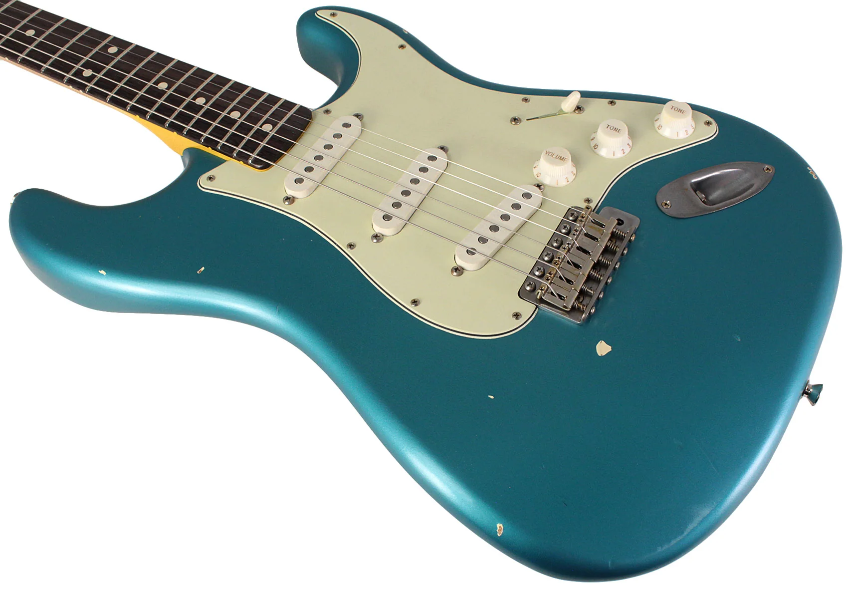 Nash S63 Guitar, Ocean Turquoise Metallic, Light Aging - Image 4
