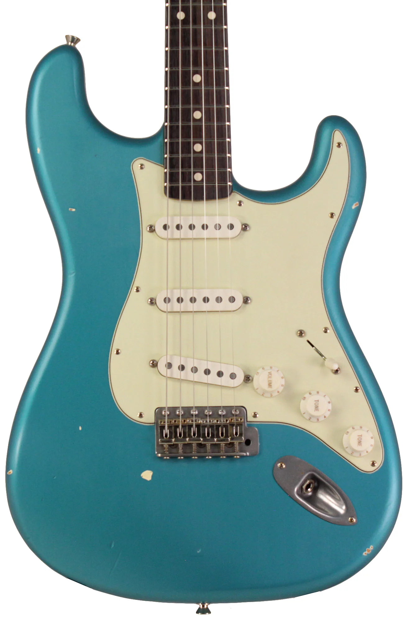 Nash S63 Guitar, Ocean Turquoise Metallic, Light Aging - Image 6