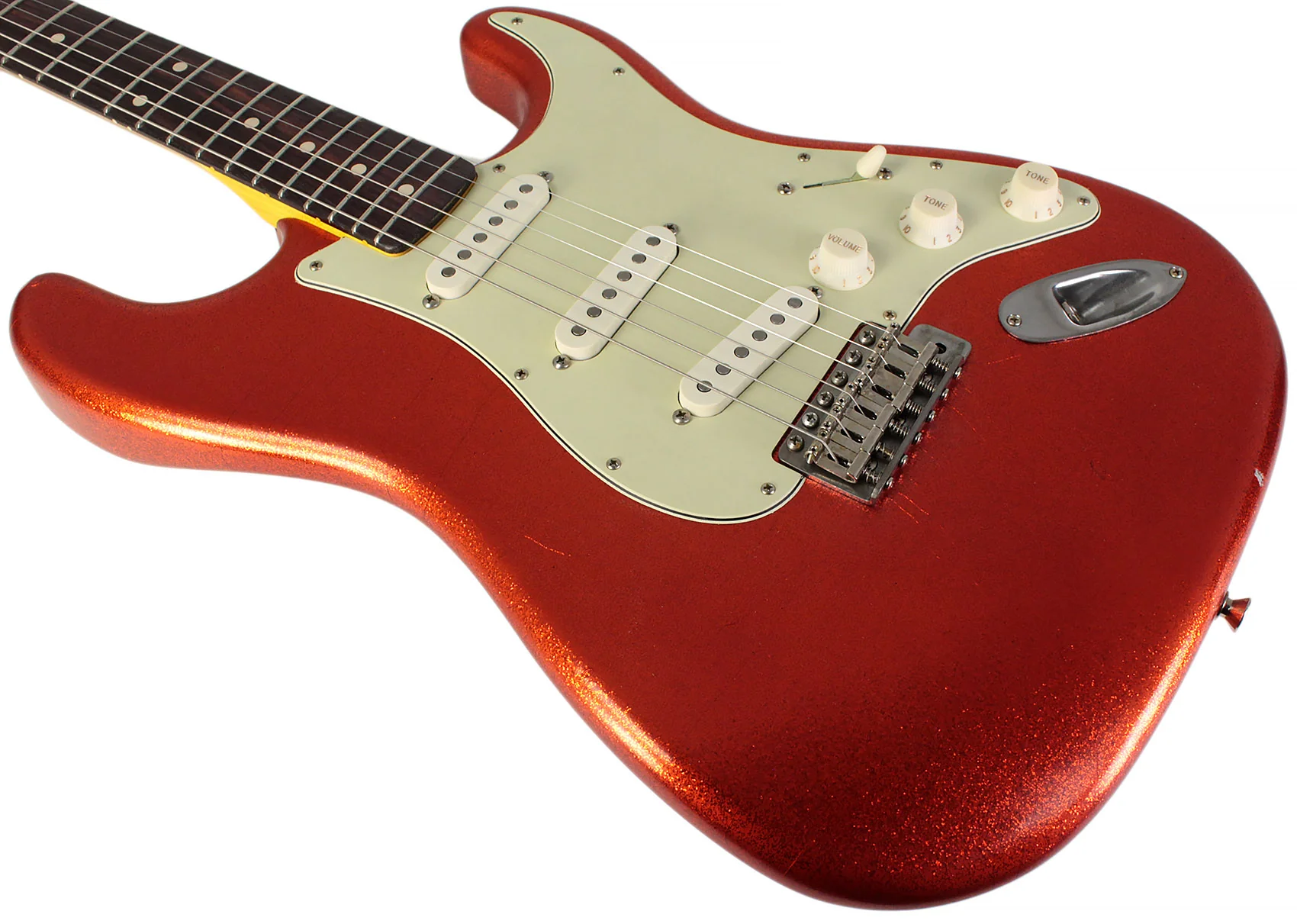 Nash S63 Guitar, Vintage Orange Sparkle, Light Aging - Image 5