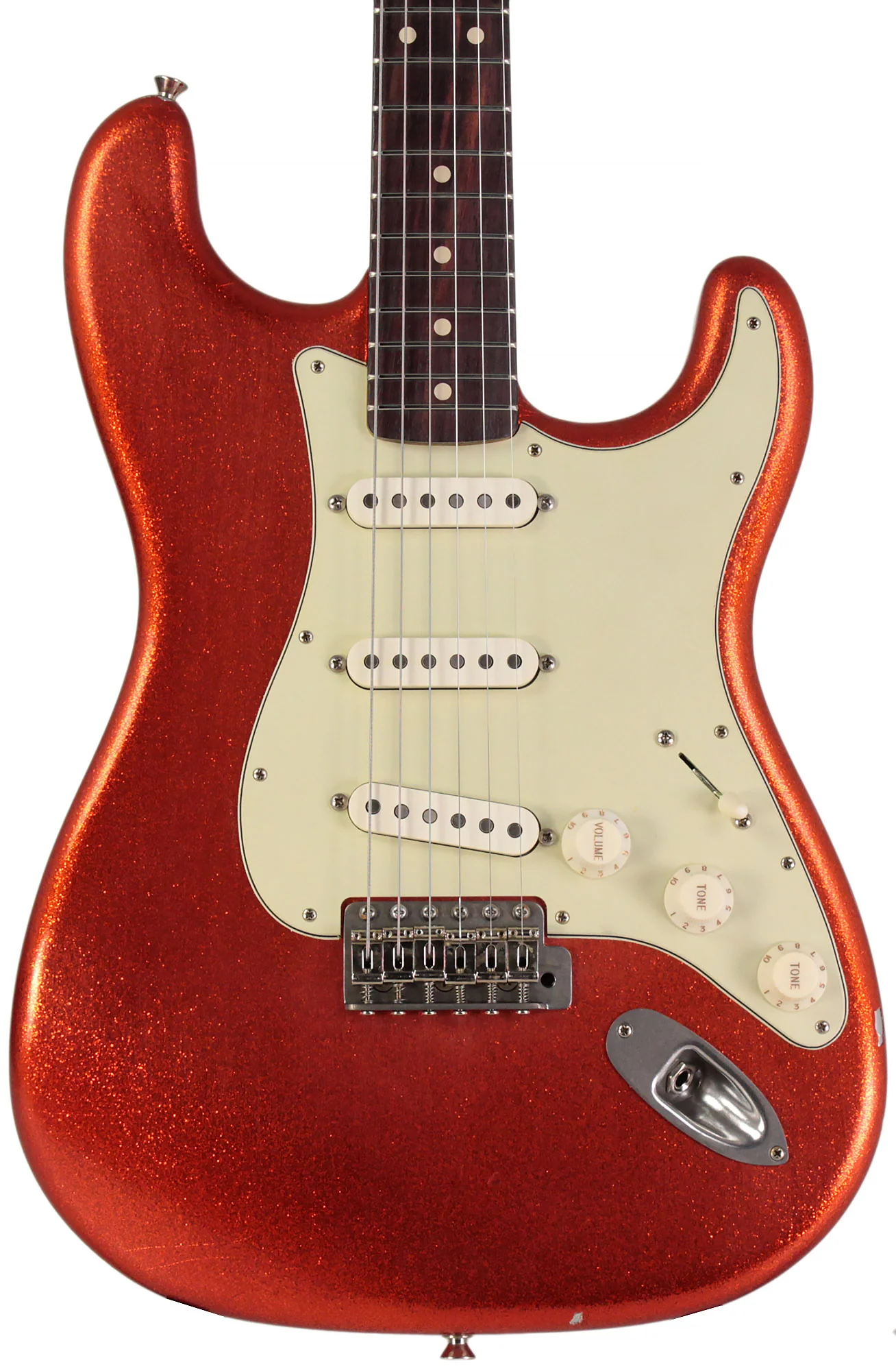 Nash S63 Guitar, Vintage Orange Sparkle, Light Aging - Image 7