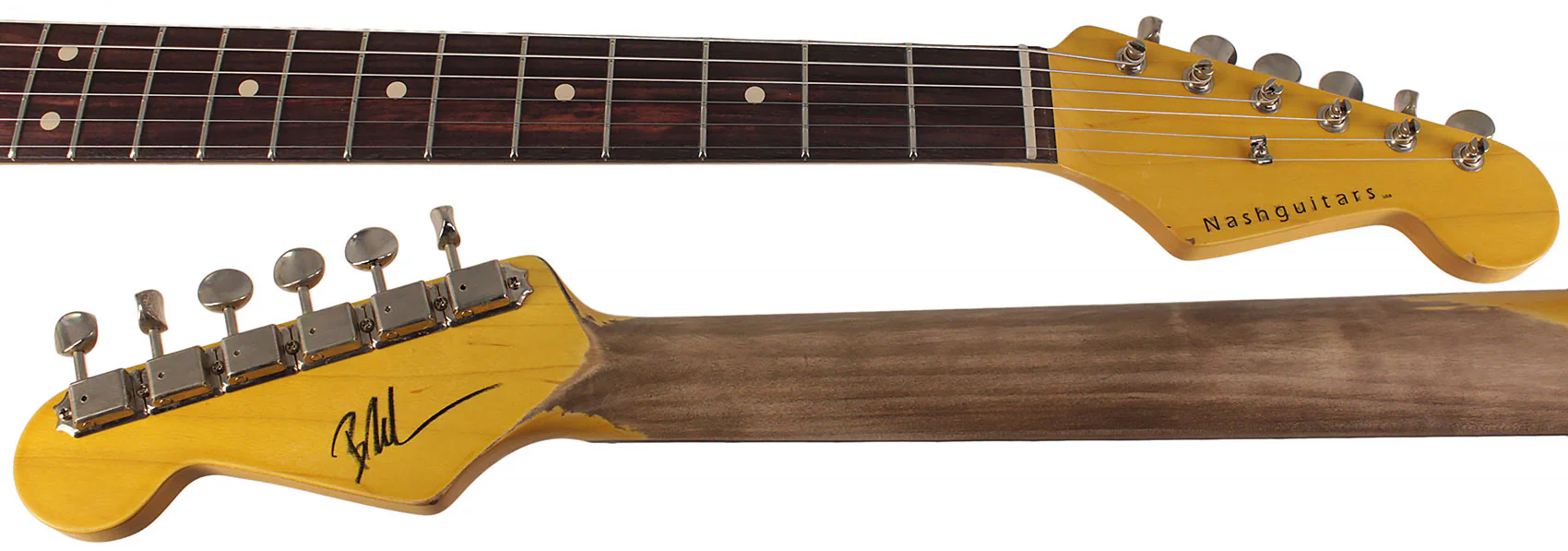 Nash S63 Guitar, Vintage Orange Sparkle, Light Aging - Image 9