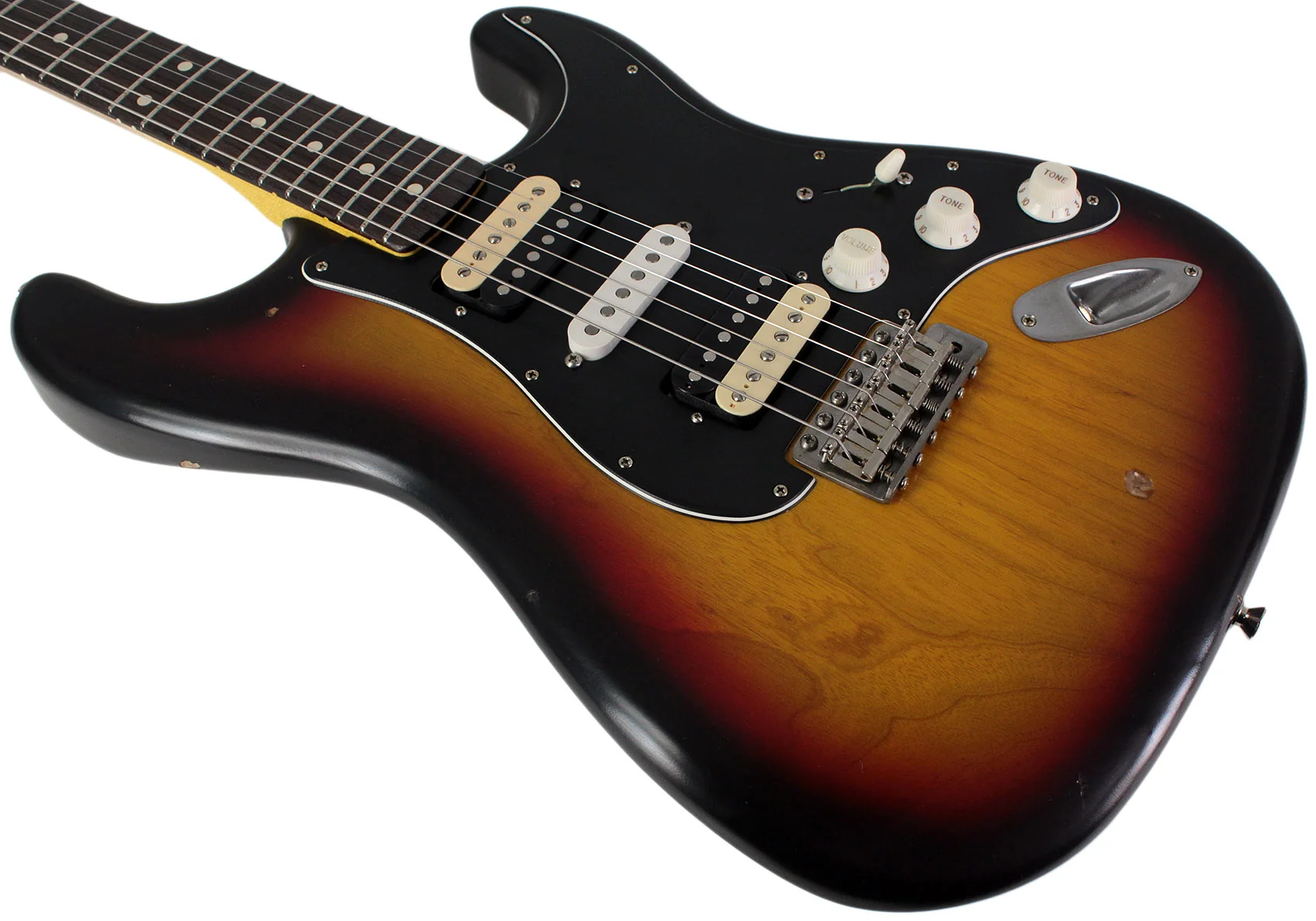Nash S67 HSH Guitar, 3-Tone Busrt, Light Aging - Image 4