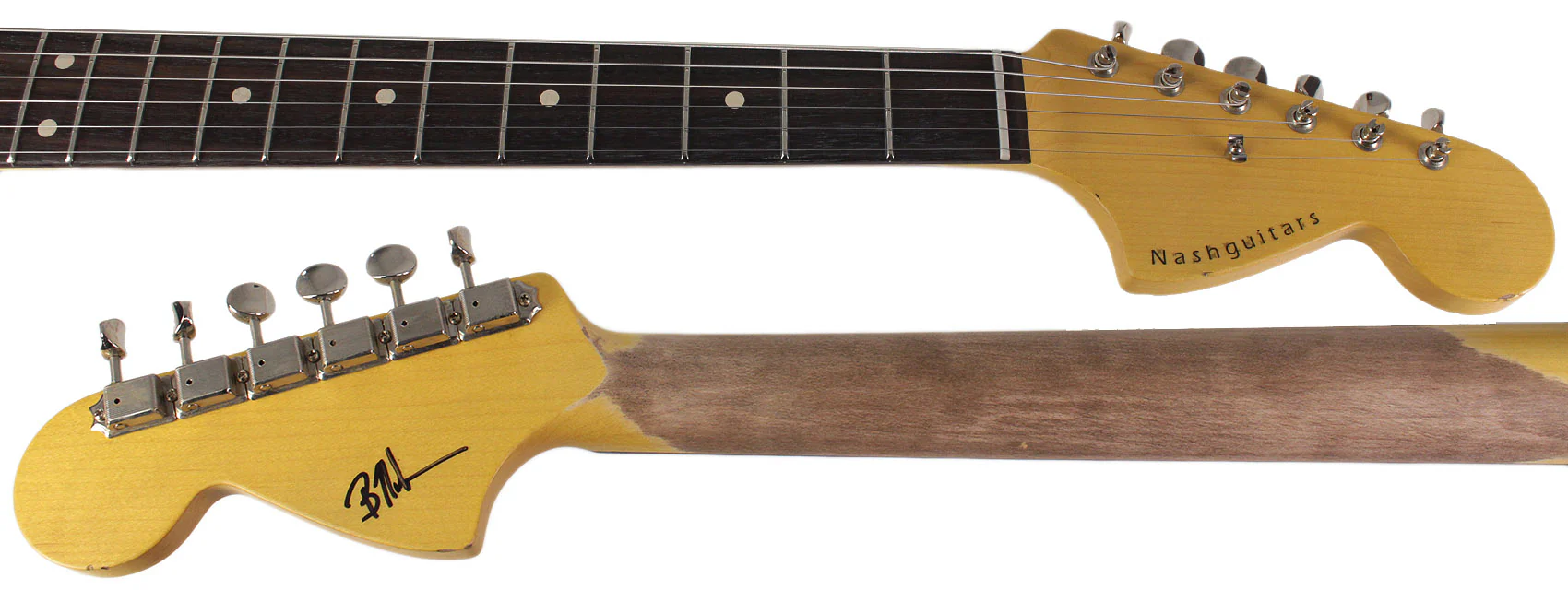 Nash S67 HSH Guitar, 3-Tone Busrt, Light Aging - Image 8