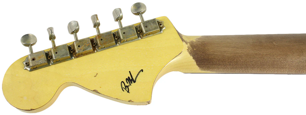 Nash S67 Guitar, "Jawbreaker" Black/ Olympic White/ Candy Apple Red - Image 9