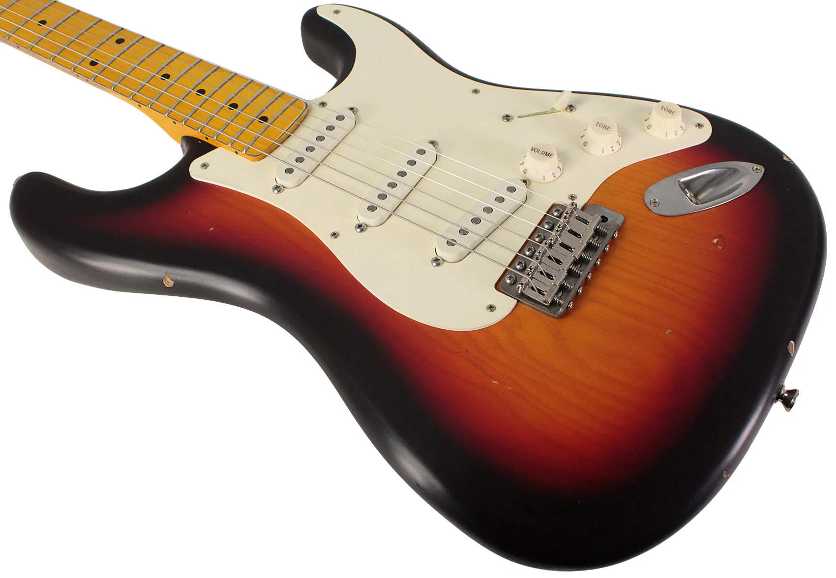 Nash S57 Guitar, 3-Tone Sunburst, Light Aging - Image 4