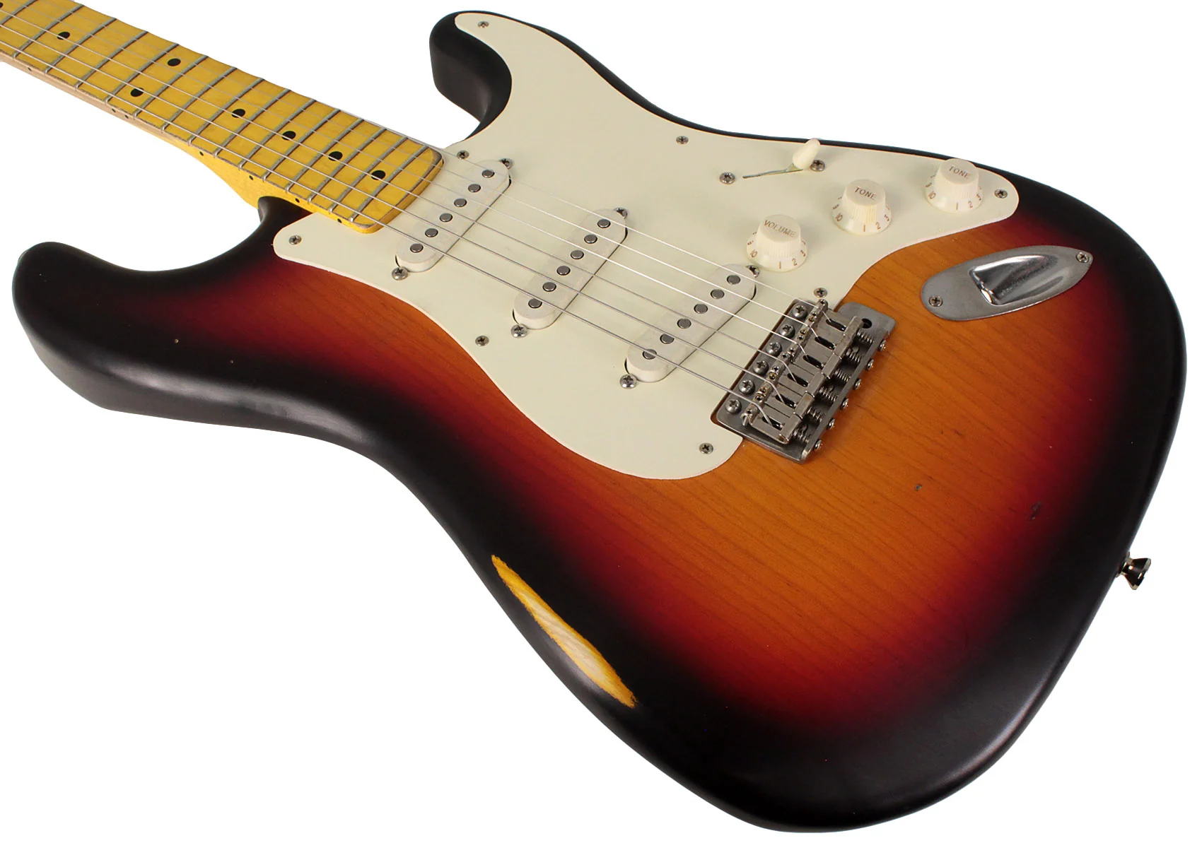 Nash S57 Guitar, 3-Tone Sunburst, Light Aging - Image 4