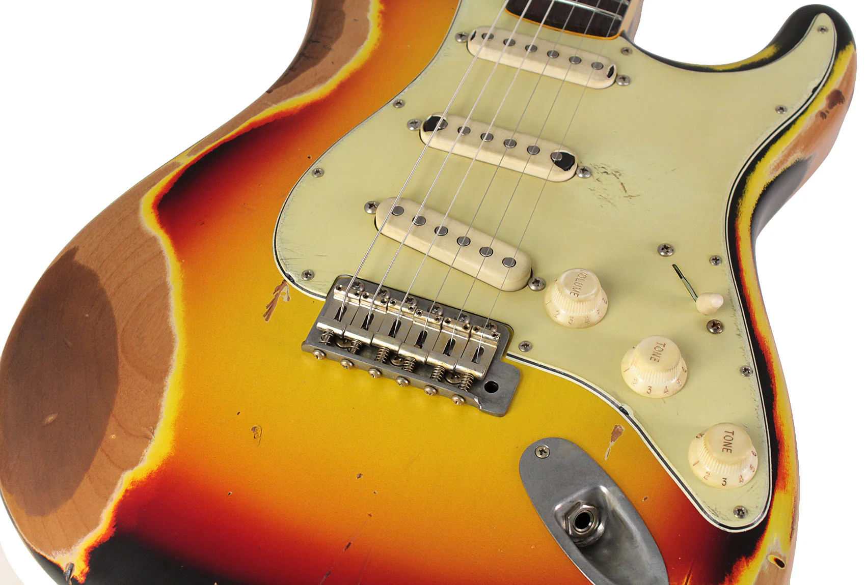 Nash S63 Guitar, 3-Tone Sunburst, Extra Heavy Aging - Image 3