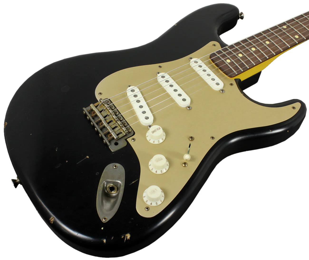 Nash S63 Guitar, Black, Anodized Gold - Image 2