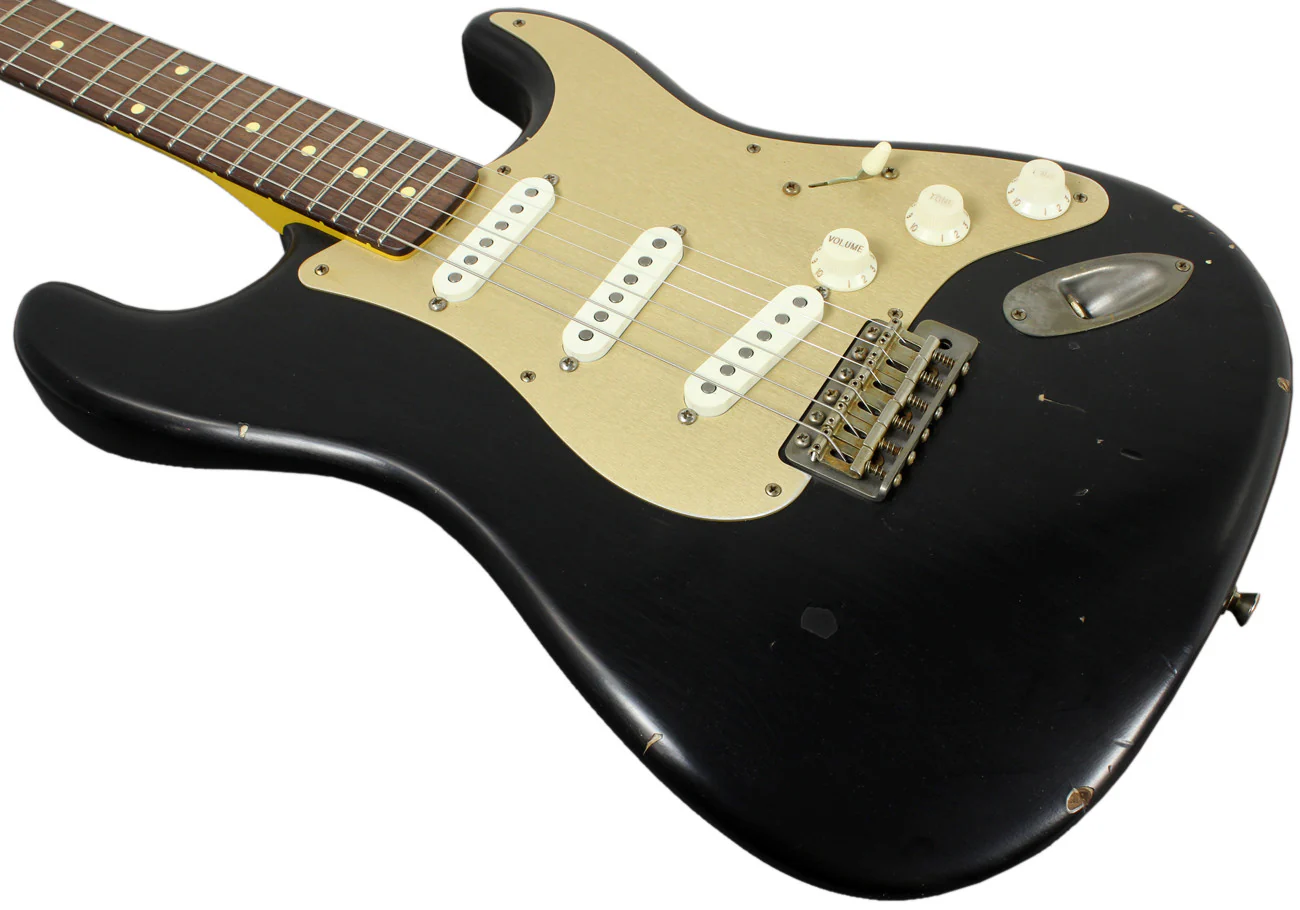 Nash S63 Guitar, Black, Anodized Gold - Image 6