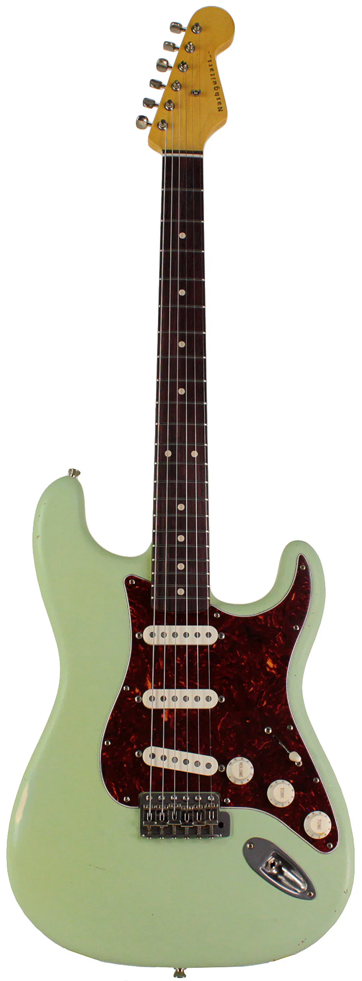Nash S63 Guitar, Surf Green, Light Aging, Tortoise Shell