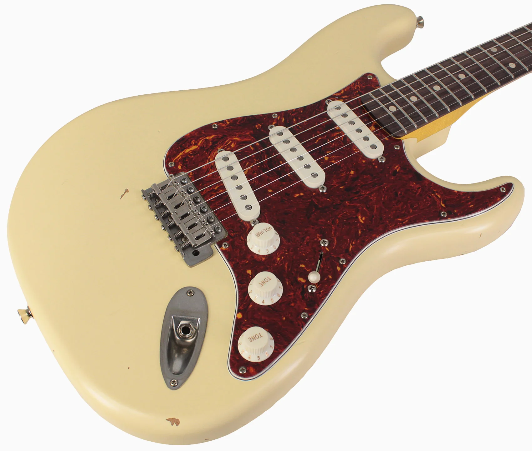 Nash S63 Guitar, Vintage White, Tortoise Shell, Light Aging - Image 2