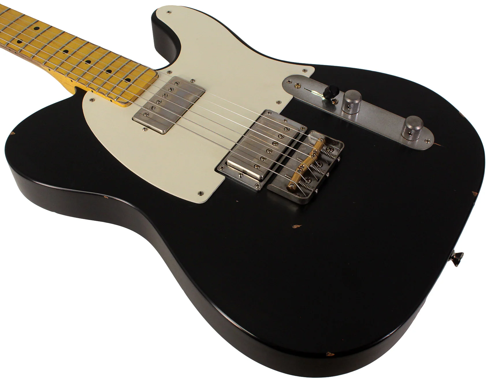 Nash T2HB Guitar, Black, Lollar Imperials, Light Aging - Image 4
