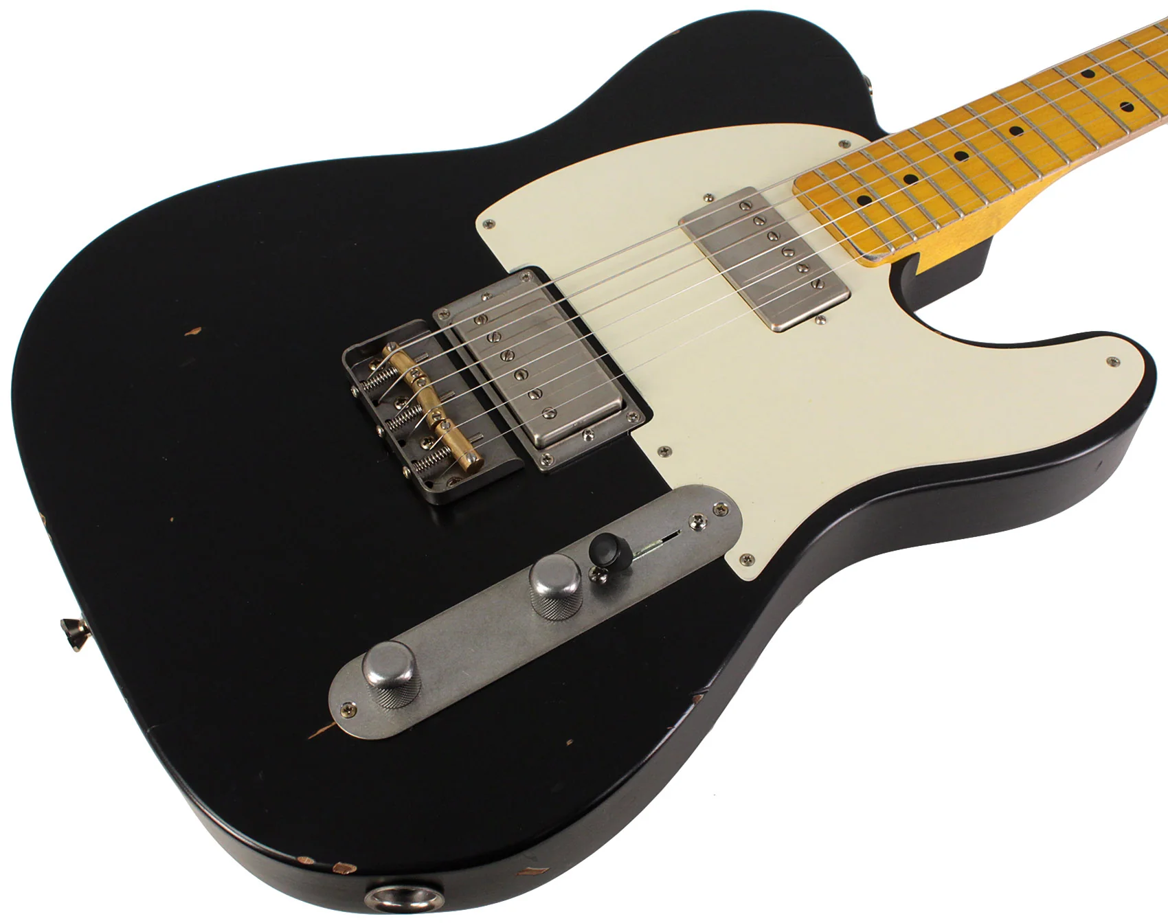 Nash T2HB Guitar, Black, Lollar Imperials, Light Aging - Image 2