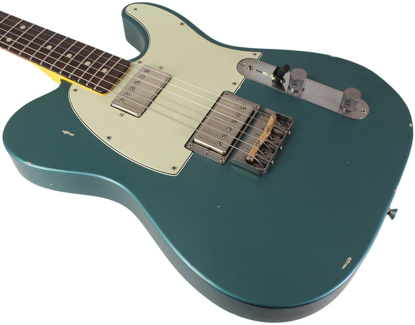 Nash T2HB Guitar, Ocean Turquoise, Lollar Imperials, Light Aging - Image 4