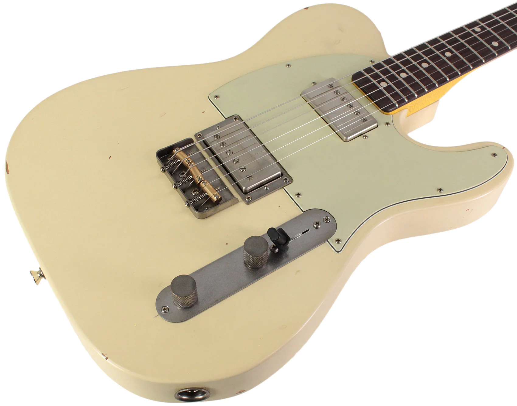 Nash T2HB Guitar, Aged Olympic White, Light Aging - Image 2