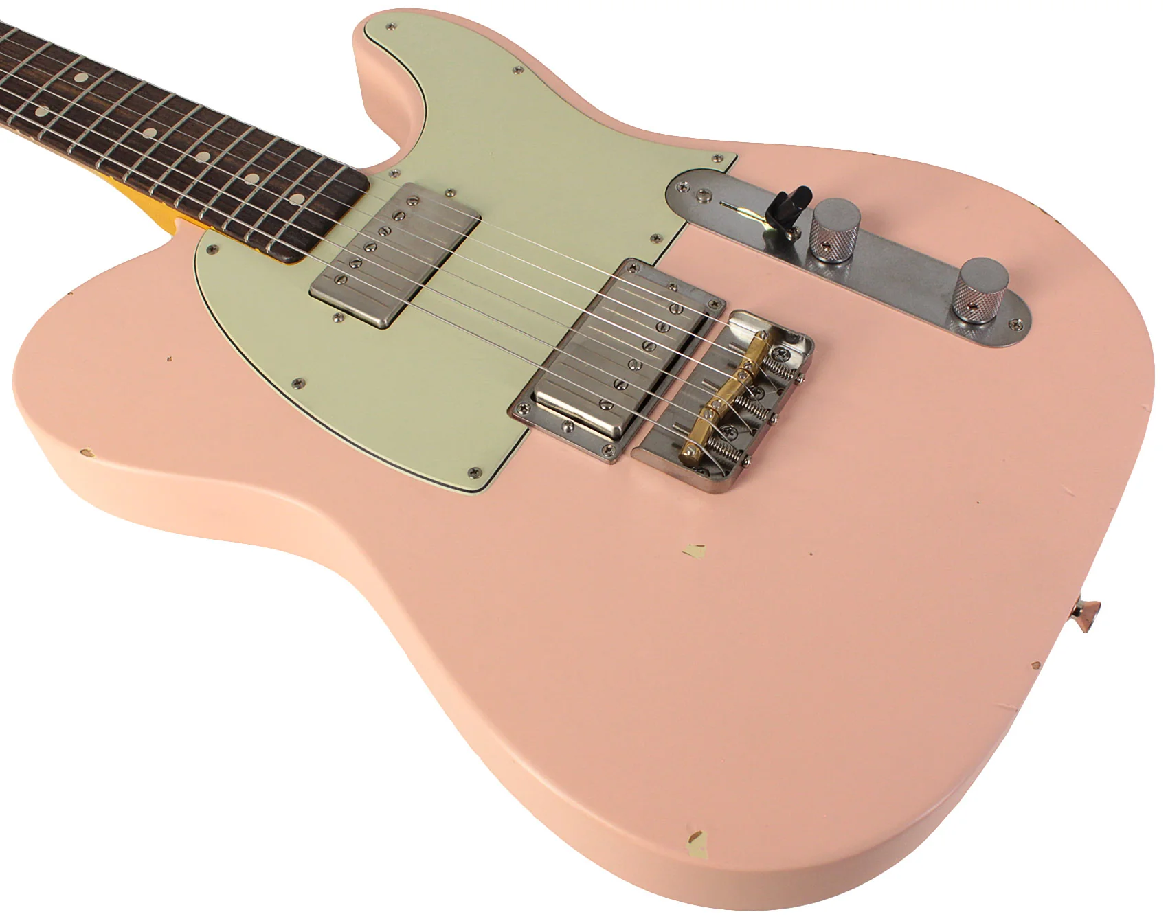 Nash T2HB Guitar, Shell Pink, Light Aging - Image 4