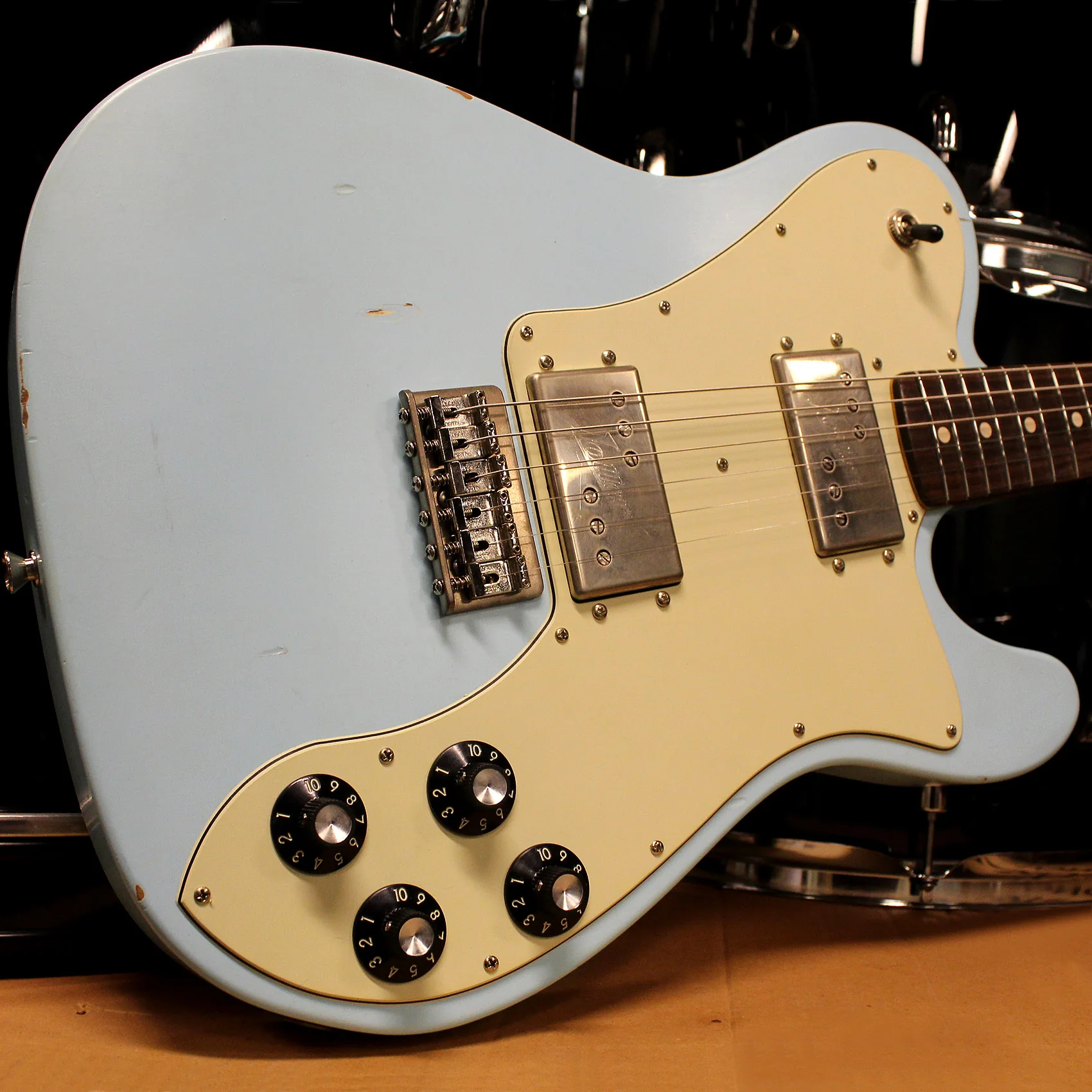 Nash T2HB Guitar, Sonic Blue, Light Aging - Image 10