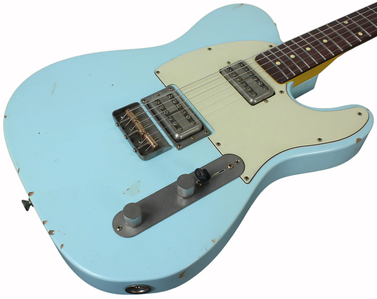Nash T2HB Guitar, Sonic Blue, Lollartrons - Image 2