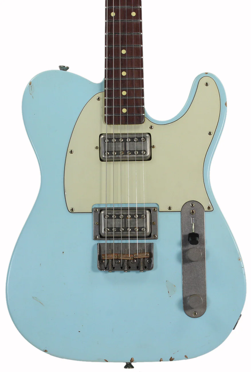 Nash T2HB Guitar, Sonic Blue, Lollartrons - Image 3