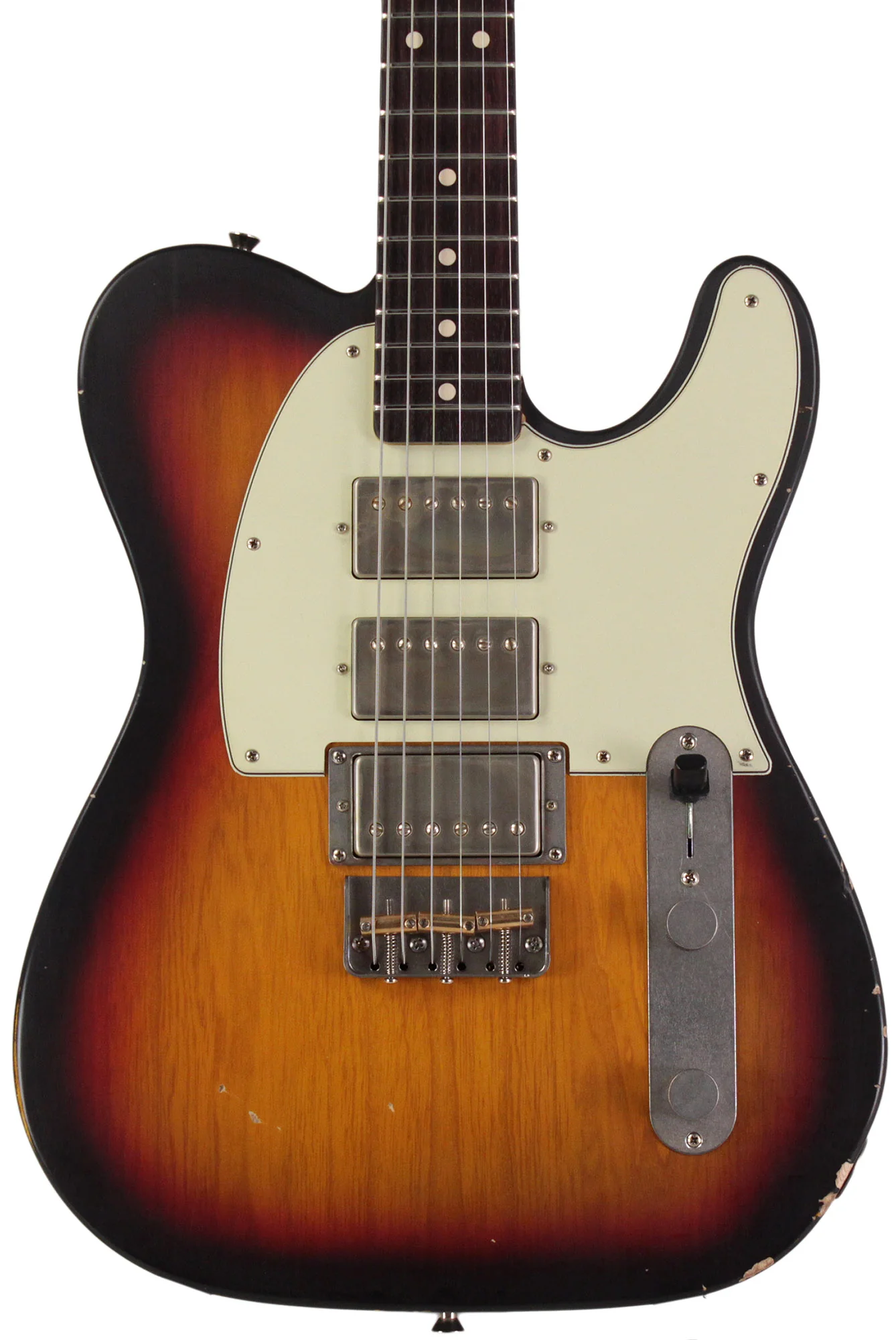 Nash T3HB Guitar, Lollar Imperials, 3 Tone Sunburst, Light Aging - Image 6