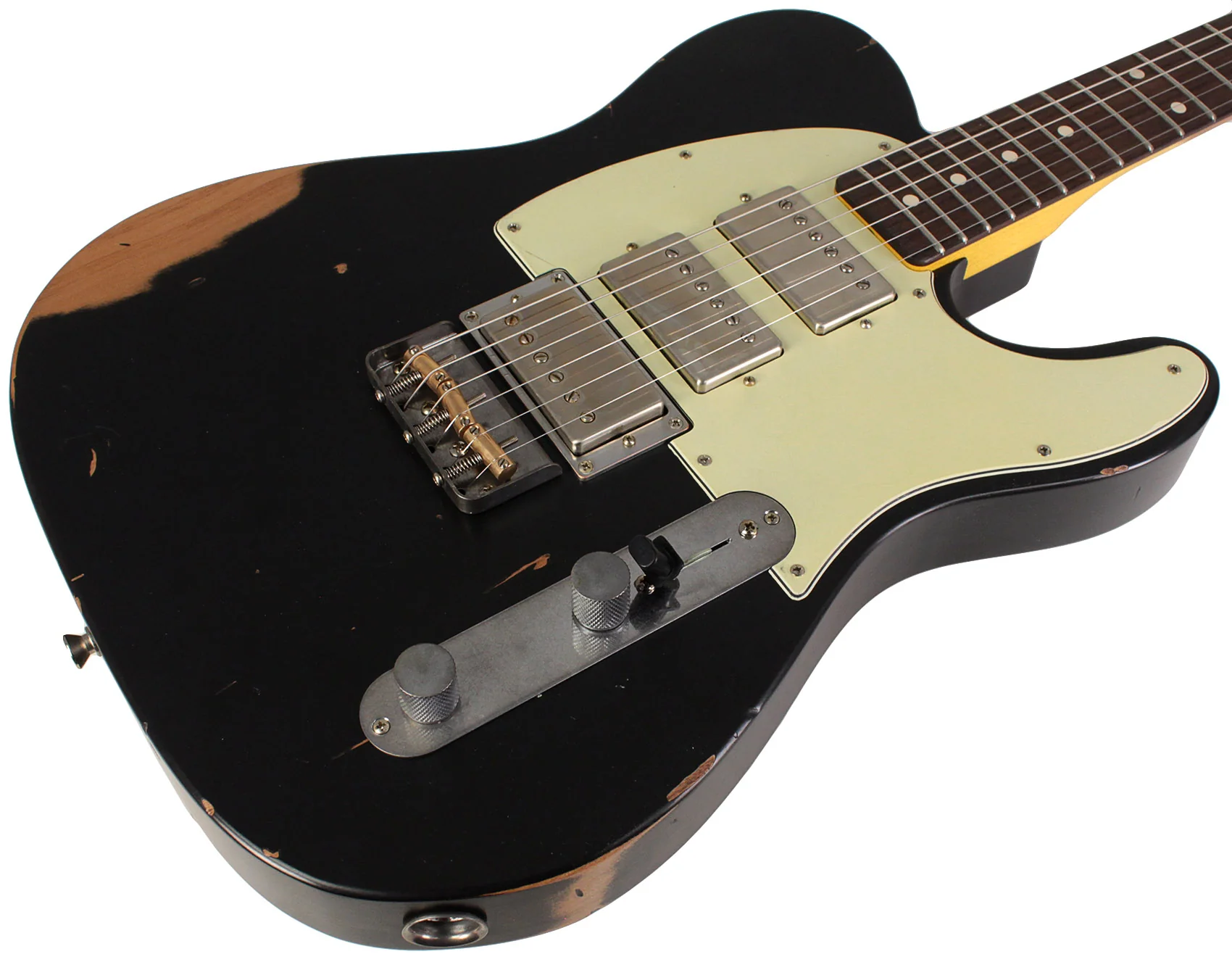 Nash T3HB Guitar, Lollar Imperials, Black, Medium Aging - Image 2
