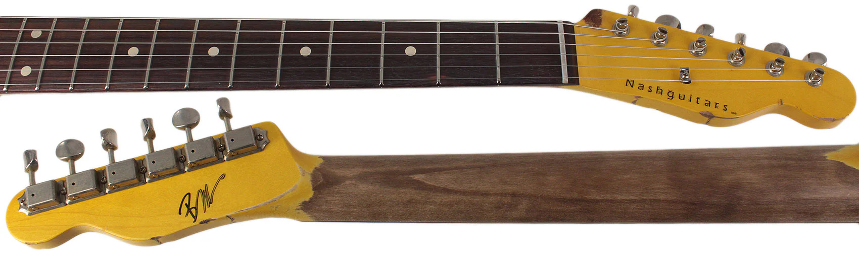 Nash T3HB Guitar, Lollar Imperials, Ocean Turquoise over 3 Tone, Heavy Aging - Image 8