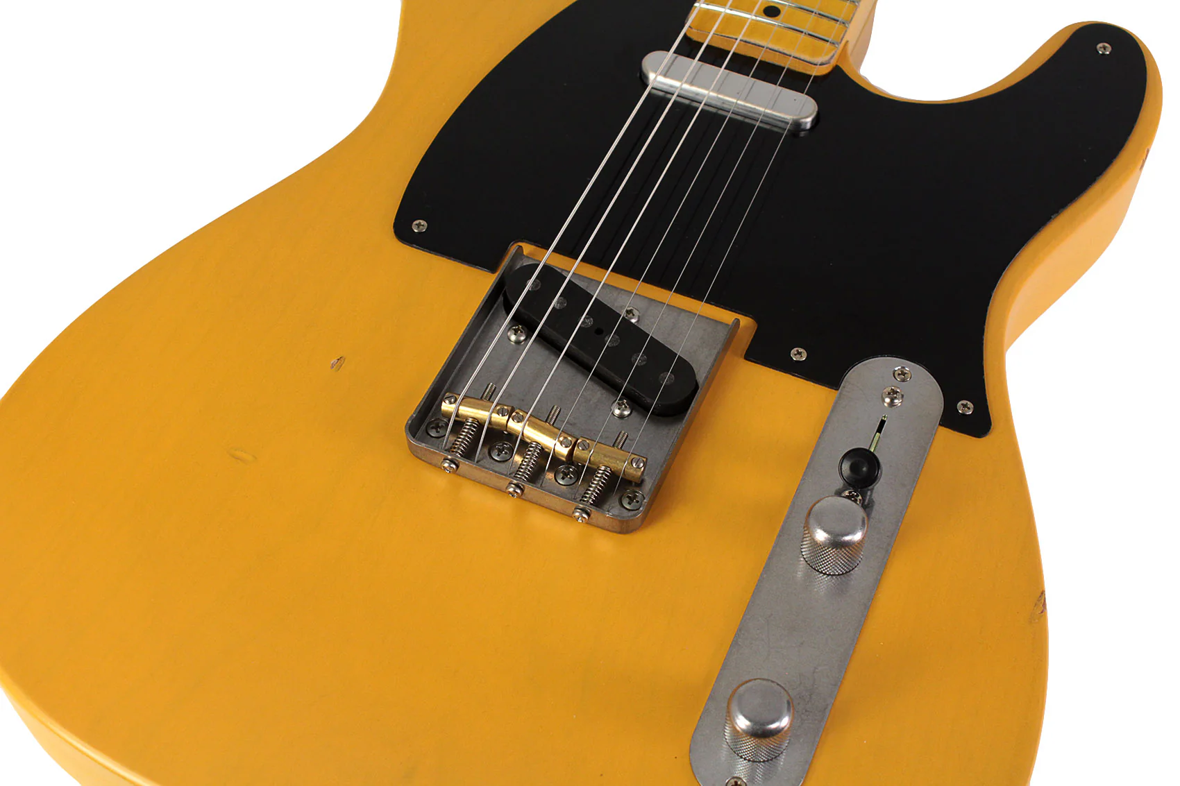 Nash T52 Guitar, Butterscotch Blonde, Boat Neck, Light Aging - Image 3