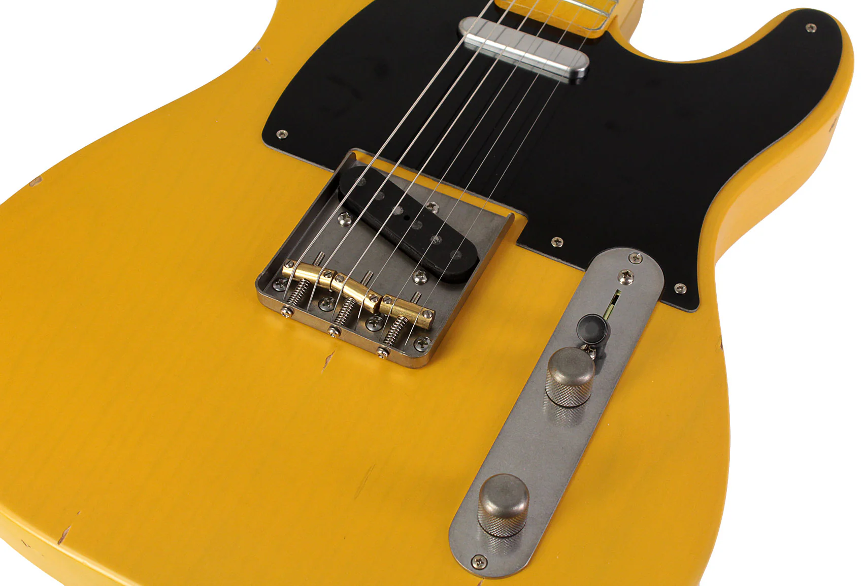 Nash T52 Guitar, Butterscotch Blonde, Boat Neck, Light Aging - Image 3