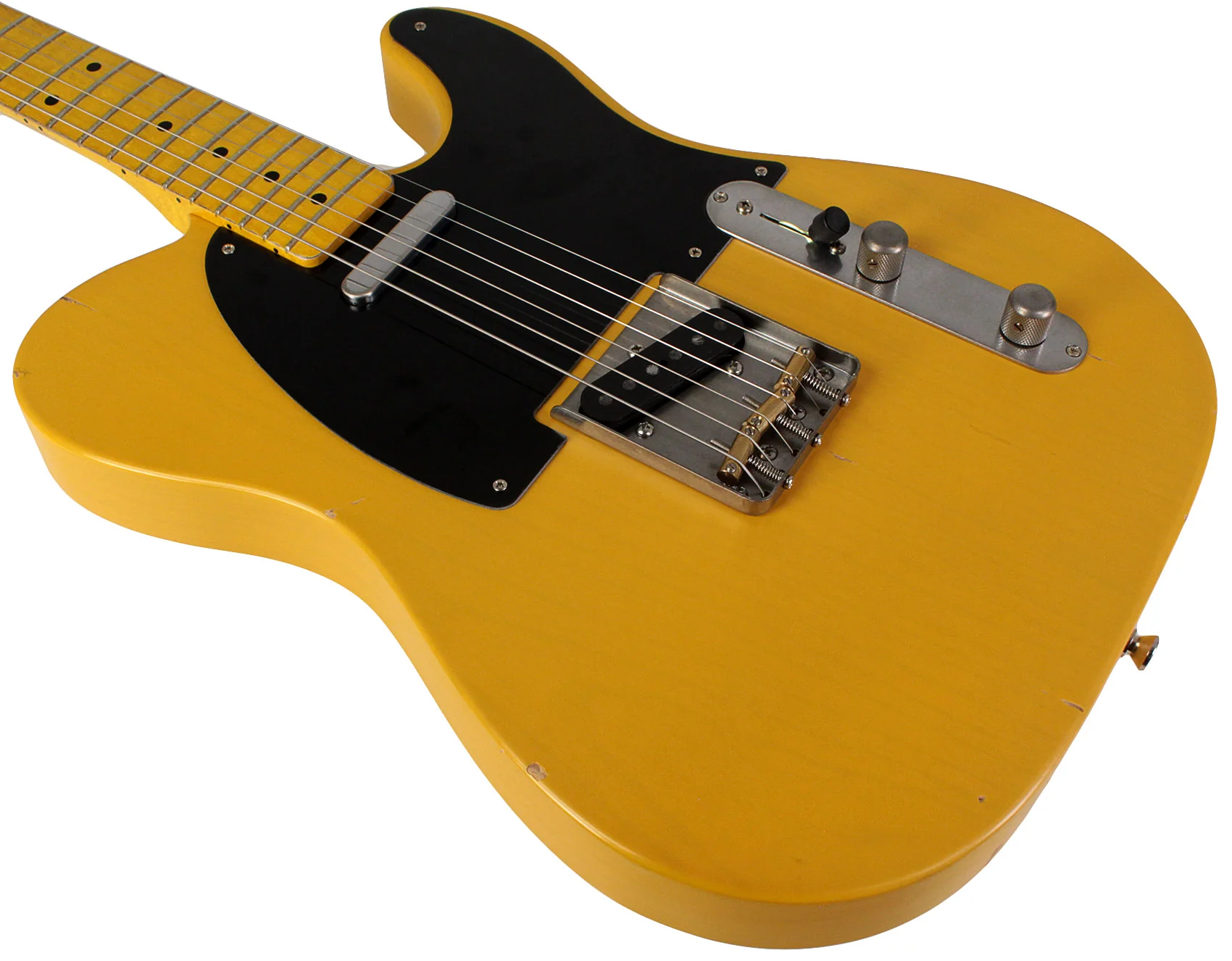 Nash T52 Guitar, Butterscotch Blonde, Boat Neck, Light Aging - Image 4