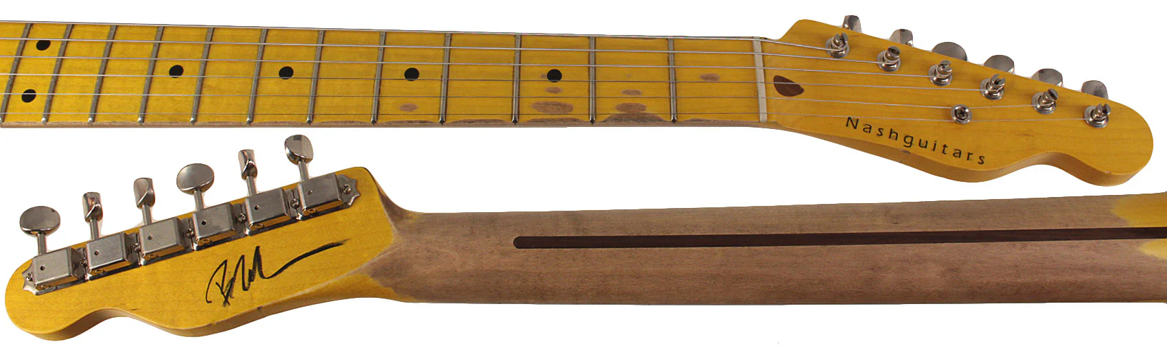 Nash T52 Guitar, Butterscotch Blonde, Boat Neck, Light Aging - Image 8