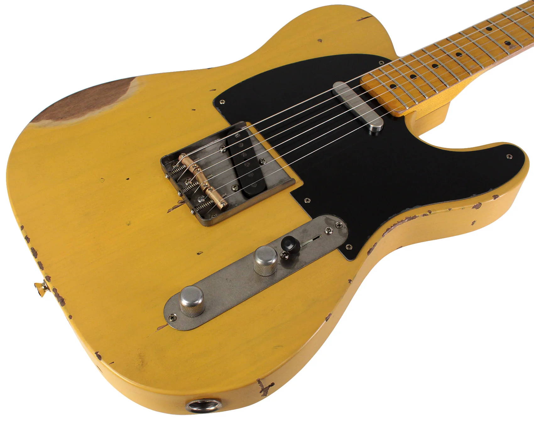 Nash T52 Guitar, Butterscotch Blonde, Boat Neck, Medium Aging - Image 2