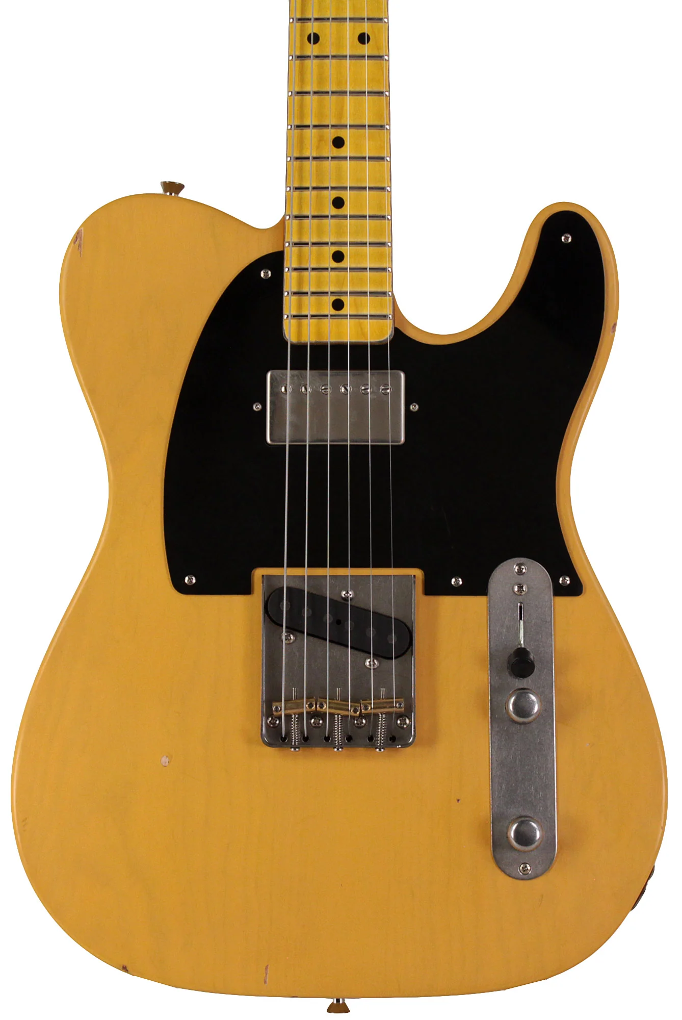 Nash T52 Guitar, Butterscotch Blonde, Humbucker, Light Aging - Image 5