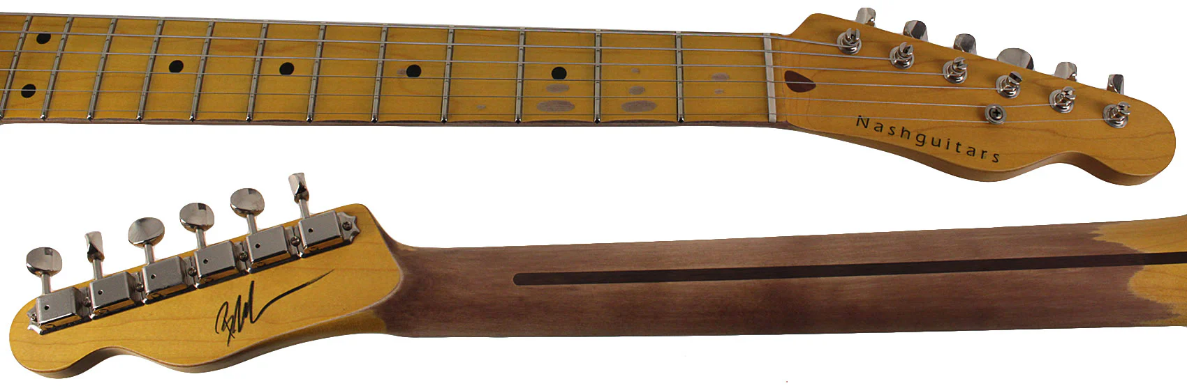 Nash T52 Guitar, Butterscotch Blonde, Humbucker, Light Aging - Image 8