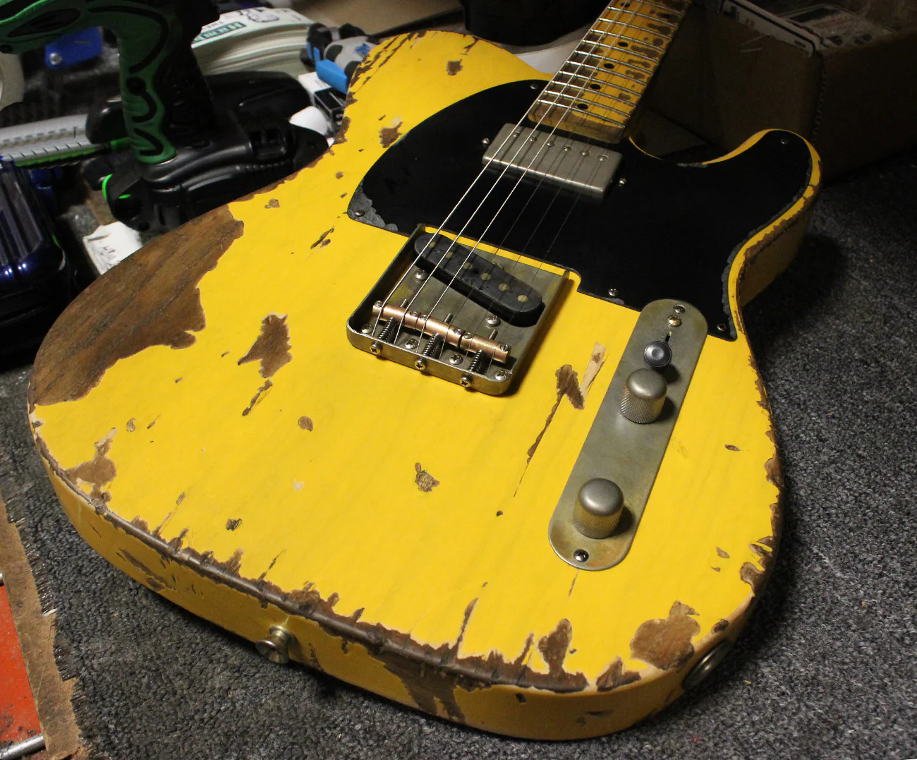 Nash T52 Guitar, Butterscotch Blonde, Humbucker - Image 10
